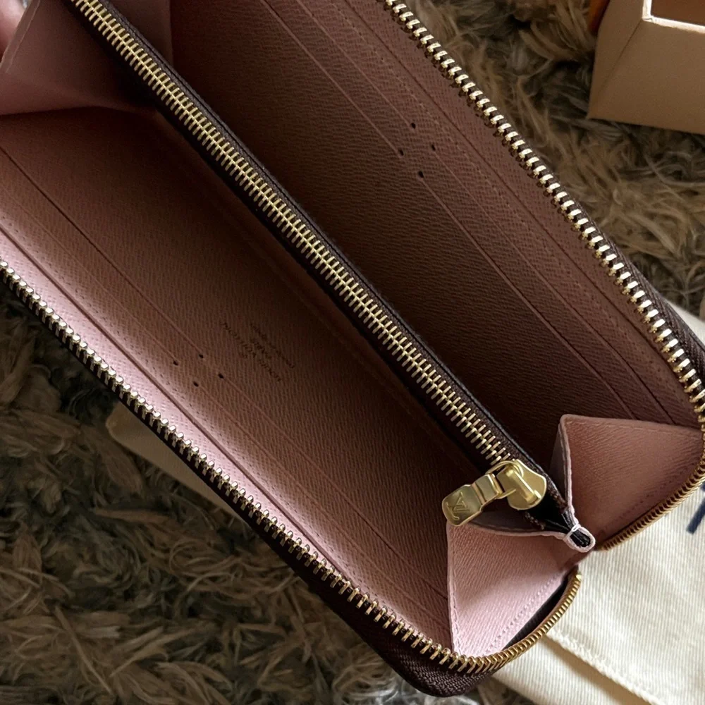 New ! Louis Vuitton Brown Monogram Long Zippy Wallet